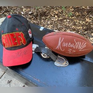 Marcus Allen Autographed Football & Hat